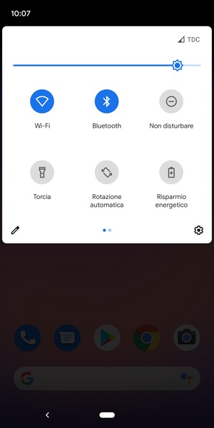 Disattiva Wi-Fi e Bluetooth
