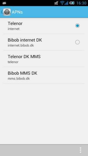 Select the Menu button