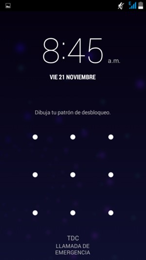 El teléfono ha sido asegurado con un bloqueo de pantalla