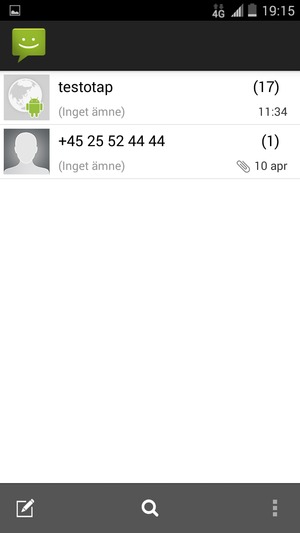 Tryck på Meny-knappen