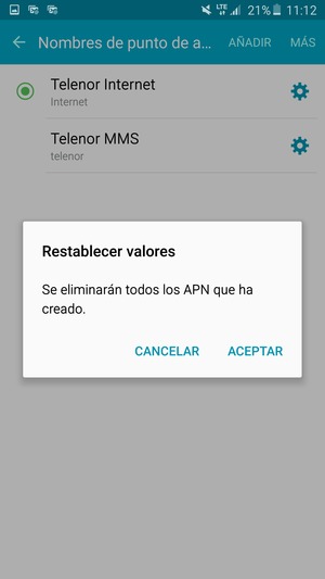 Seleccione ACEPTAR