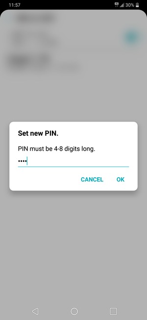 Enter your New SIM PIN and select OK