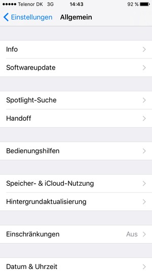 Wählen Sie Softwareupdate