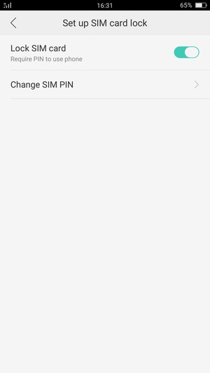 Select Change SIM PIN