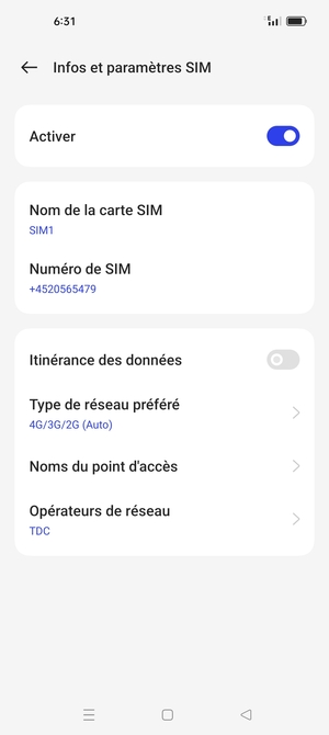 Pour changer de réseau en cas de problèmes de réseau, sélectionnez Opérateurs de réseau