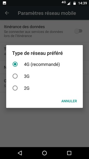 Sélectionnez votre option préférée