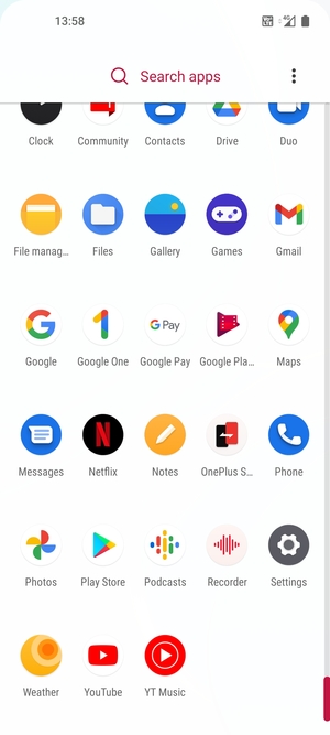 Scroll to and select Settings