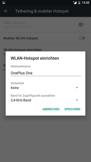 Wählen Sie Sicherheit
