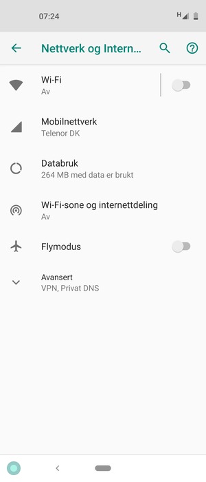 Velg Mobilnettverk