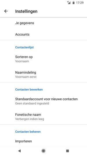 Selecteer Importeren