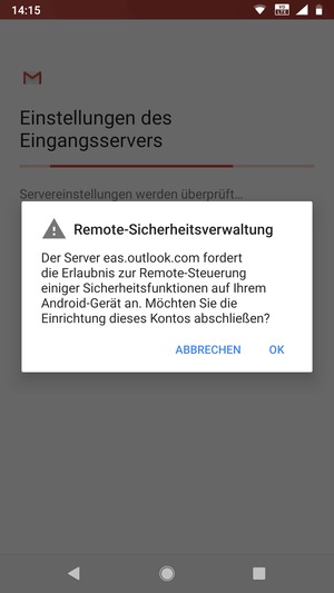 Wählen Sie OK