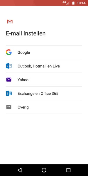 Selecteer Outlook, Hotmail en Live