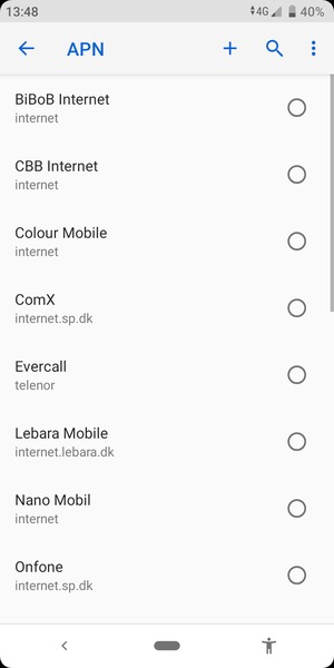 Sélectionnez le bouton du Menu