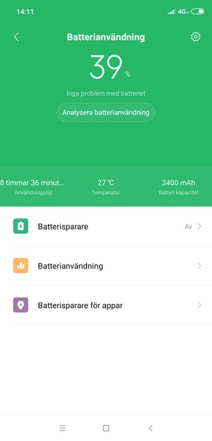 Välj Batterisparare