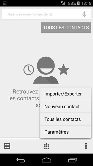 Sélectionnez Paramètres
