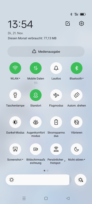 Schalten Sie WLAN und Bluetooth aus