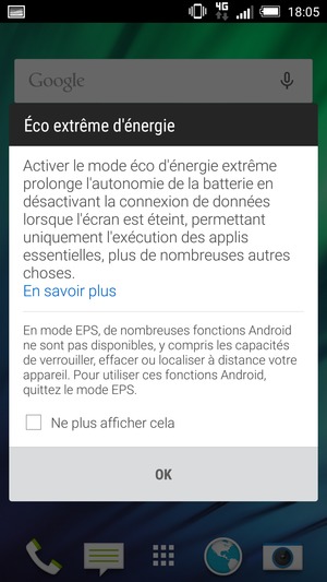 Sélectionnez OK