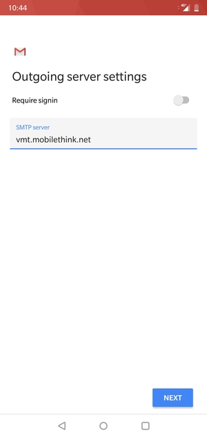 Turn off Require signin and select NEXT