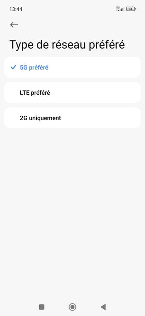 Sélectionnez votre option préférée