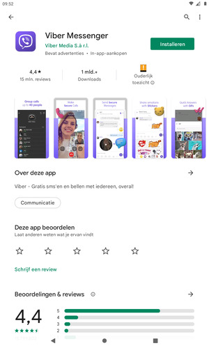 Selecteer Installeren