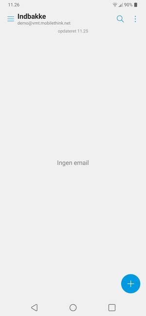 Din konto er klar til brug