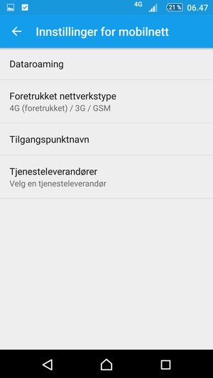 Velg Tilgangspunktnavn