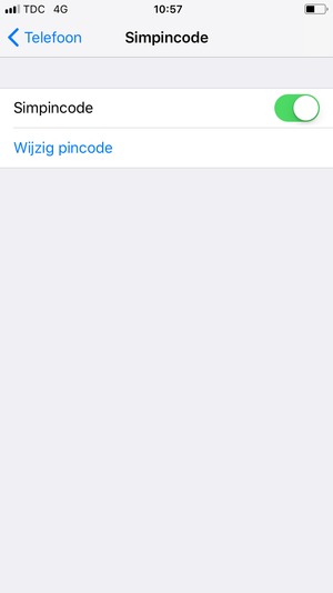 Selecteer Wijzig pincode