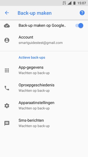 Selecteer Account