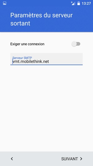 Désactiver le Exiger une connexion et sélectionnez SUIVANT