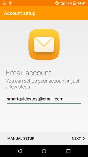 Enter your Gmail or Hotmail address and select NEXT
