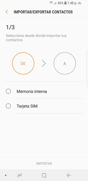 Seleccione Tarjeta SIM