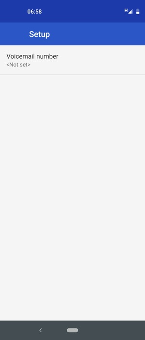 Select Voicemail number