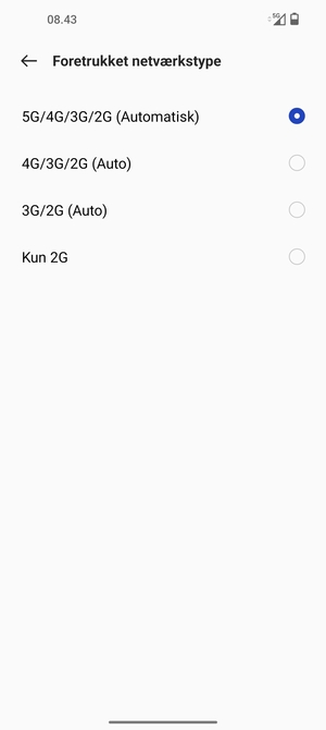 Vælg din foretrukne mulighed