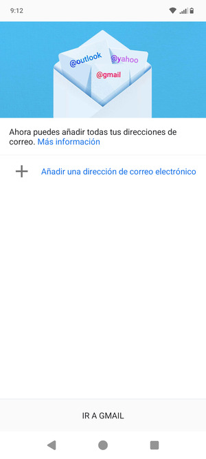 Seleccione Añadir una  dirección de correo electrónico