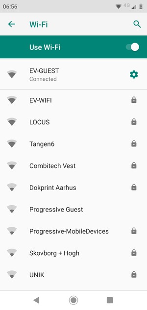 You are now connected to the Wi-Fi network