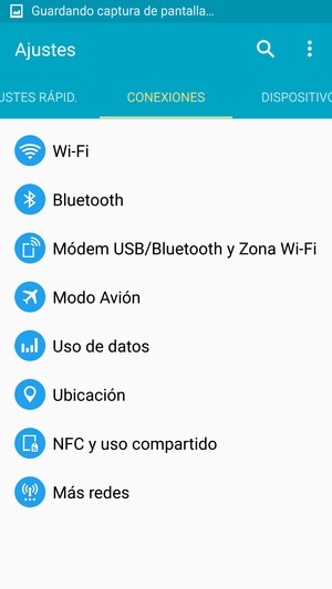 Si ve esta pantalla, seleccione CONEXIONES