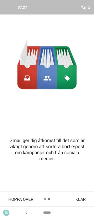 Välj KLAR