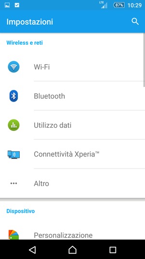 Seleziona Altro