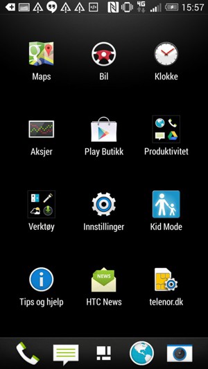 Velg Innstillinger