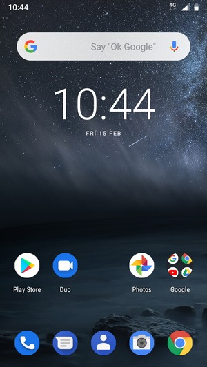 Swipe up