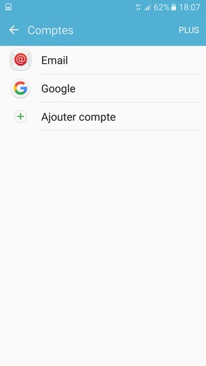 Sélectionnez Google