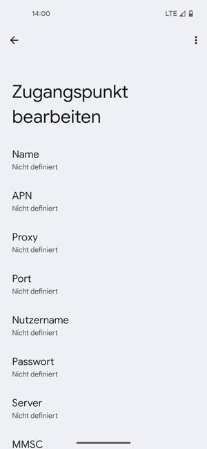 Geben Sie Internet-Informationen ein