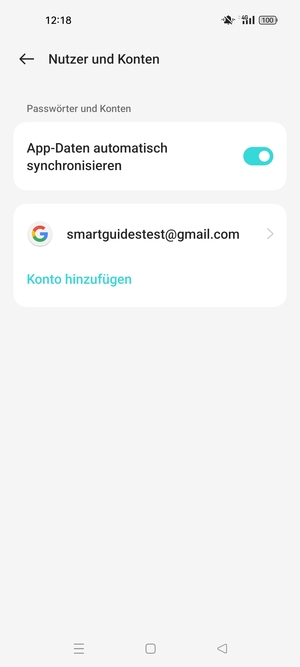 Wählen Sie Ihr Google Konto