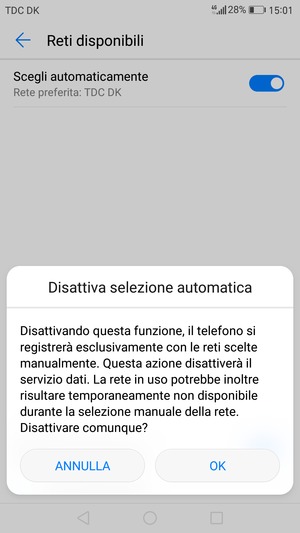 Seleziona OK