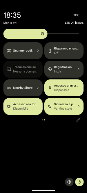 Seleziona Risparmio energetico