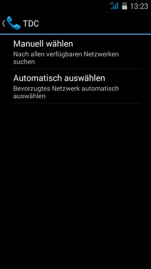 Wählen Sie Manuell wählen