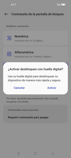 Seleccione la opción deseada