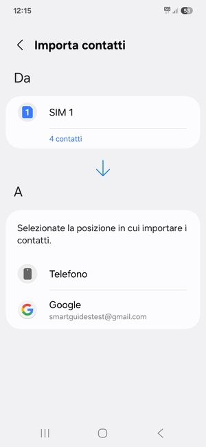 Seleziona Google