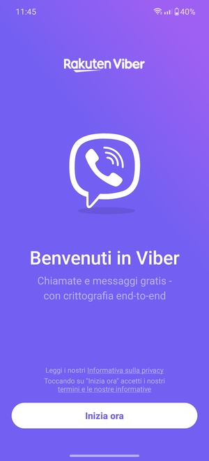 L'app è pronta per l'uso