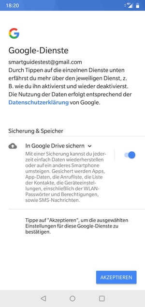 Wählen Sie AKZEPTIEREN